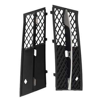 Pair Front Bumper Fog Lamp Grille Cover fit for BMW F10 F11 528i 535i 550i 2011-2013