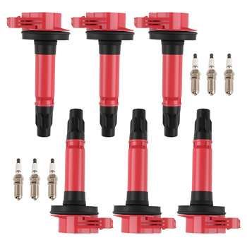 6PCS Ignition Coils & Iridium Spark Plugs fit for Ford F-150 3.7L 2011-2014