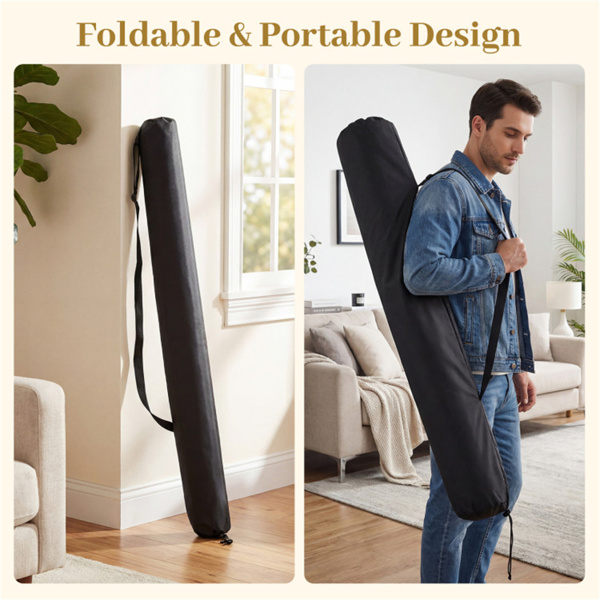 47英寸圆形可折叠扑克桌面垫，带防滑橡胶底座，便携式赌场级扑克垫，带提袋（绿色）-7