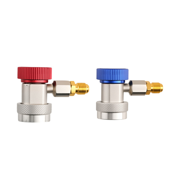 AC Manifold Gauge Set 4-Way Fit R134A R12 R410A Refrigeration Charging 14pcs-5