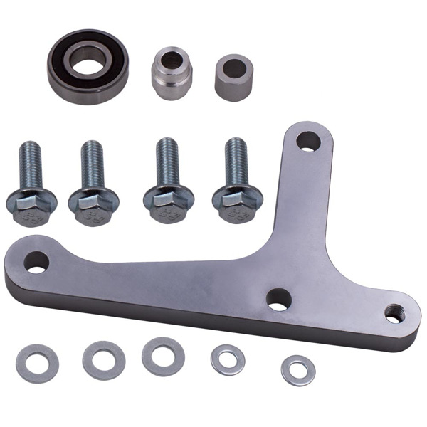 Low Mount Alternator Power Steering Pump Bracket Pulley fit for GMC Fit LS Truck-1