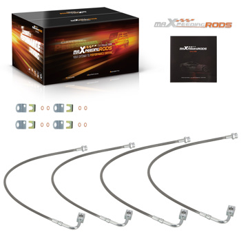 Stainless Steel Extended Brake Lines Fit fit for Jeep Wrangler 2WD/4WD 2007-2017