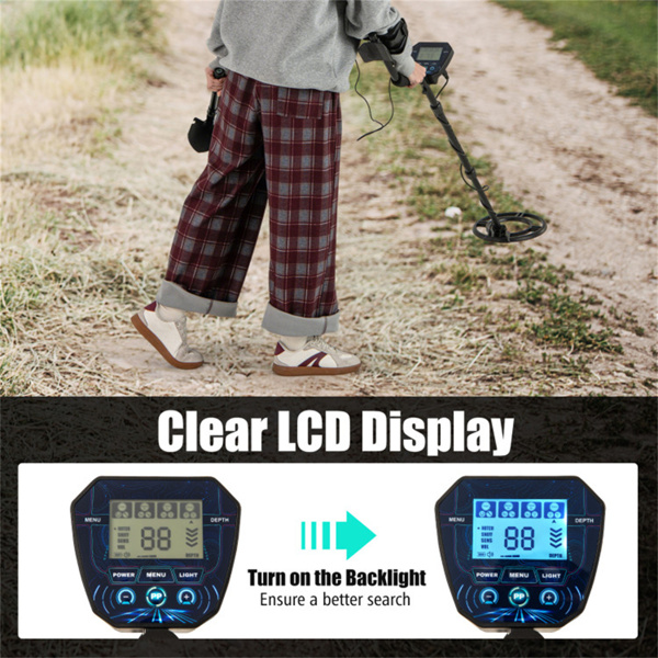 黑色金属探测器，IP67防水线圈和4种探测模式，最大探测深度为10英寸-7