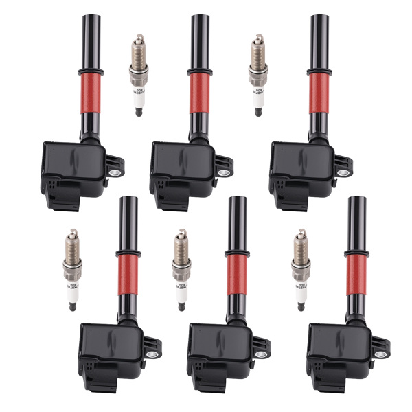 6x Ignition Coil & Spark Plug Set fit for Mercedes-Benz ML350 V6 3.5L 12-15 UF748-6