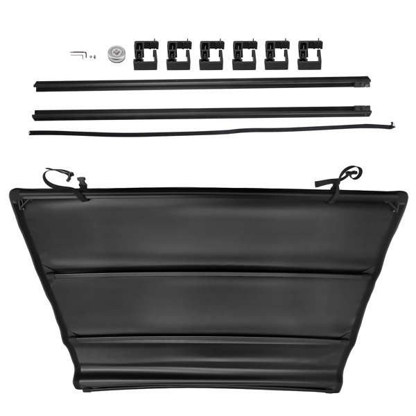 6.5FT Fleetside Bed Soft Vinyl Roll Up Tonneau Cover fit for Ford F-150 2015-2025 26-6