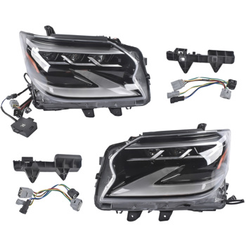 大灯总成 Left +Right LED Headlight Headlamp Replacement for Lexus GX460 2014 2015 2016 2017 2018 2019 8118560G21 8114560G21