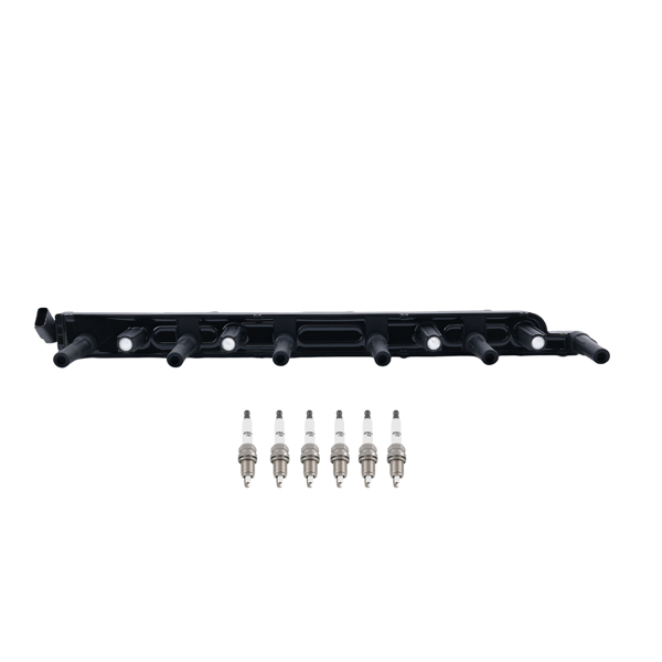 UF-296 Ignition Coil & 6 Iridium Spark Plugs fit for Jeep Cherokee XJ Wrangler TJ-6