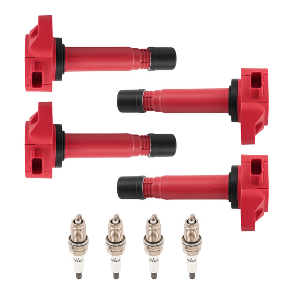 Ignition Coils & Iridium Spark Plugs 4x fit for 06-11 Honda Civic 1.8L 5C1637-6
