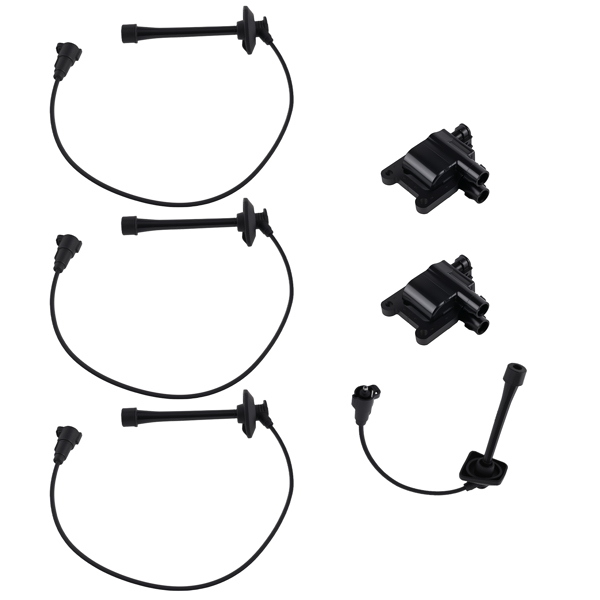 2x Ignition Coil & 4x Wire Set fit for Toyota Camry Solara 2.2L L4 Engine UF-180-6