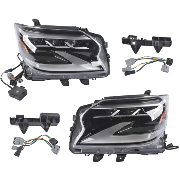 大灯总成 Left +Right LED Headlight Headlamp Replacement for Lexus GX460 2014 2015 2016 2017 2018 2019 8118560G21 8114560G21-1