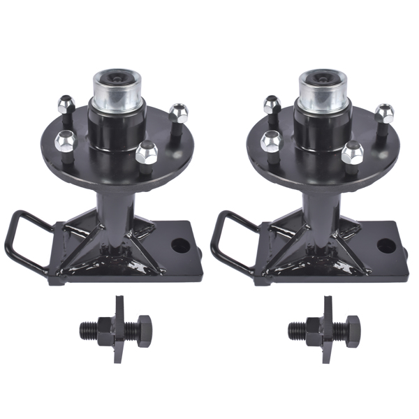 集装箱车轮 5x 5.5 Lug Superior Shipping Container Wheels, Bolt-on Spindle Kit 2 Spindles Container Moving Kit-4