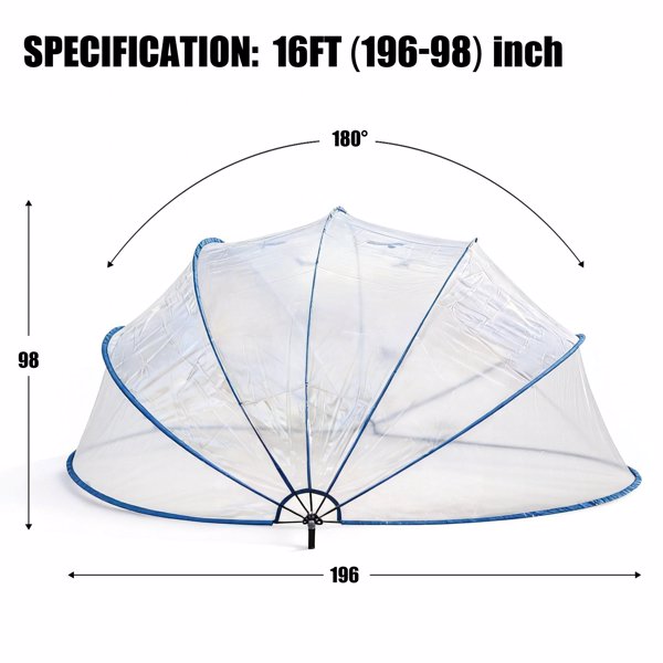16英尺伸缩式泳池盖、PVC薄膜玻璃纤维杆泳池围栏、户外游泳池配件--不支持self-pick up且不支持指定仓库发货-5