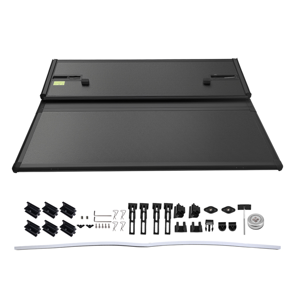 5ft Hard Bed Tonneau Cover Tri-Fold fit for Toyota Tacoma 16-25 W/ Lamp Waterproof-6