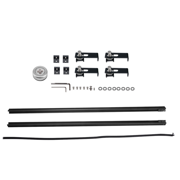 5FT Soft Roll-Up Tonneau Cover fit for Toyota Tacoma Fleetside 2005-15 With Lamp-4