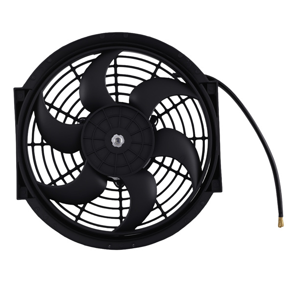12V 2X 10" Slim Electric Fan Kit with Mounts fit for Radiator Push Pull Cooling-3