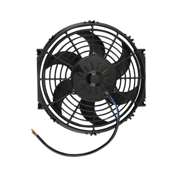 10" Heavy Duty Radiator Fan 800 CFM 12V 2400 RPM 6 Blades Black Plastic-2