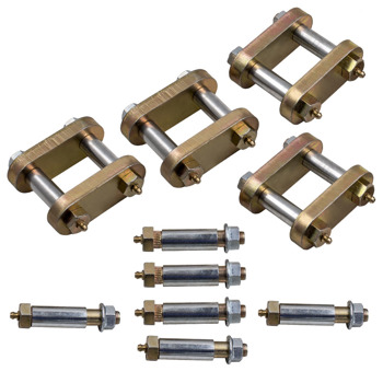 Greasable Shackle Spring Bolt Link Kit fit for Heavy Duty Tandem Axle Truck Trailer