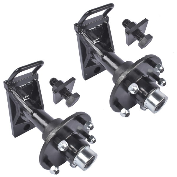 集装箱车轮 5x 5.5 Lug Superior Shipping Container Wheels, Bolt-on Spindle Kit 2 Spindles Container Moving Kit-2