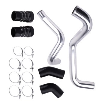 3\\" Polished Intercooler Pipe Boot Kit fit for GMC 6.6L LB7 Duramax Diesel 2002-04