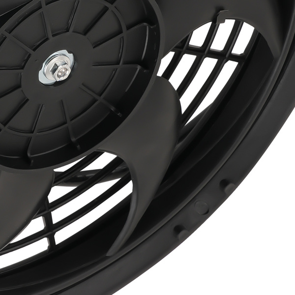 10" Heavy Duty Radiator Fan 800 CFM 12V 2400 RPM 6 Blades Black Plastic-3