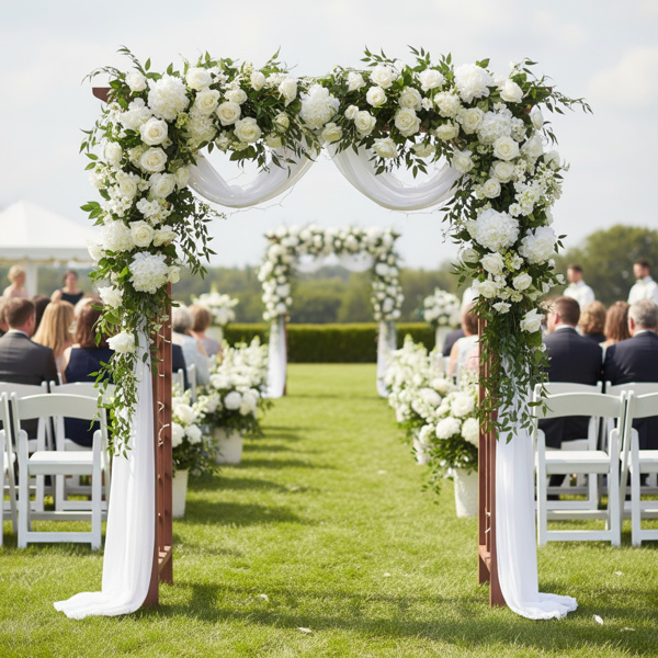 木制花架，婚礼仪式拱门，植物攀爬木格架，花园庭院圣诞装饰凉亭--不支持self-pick up且不支持指定仓库发货-1