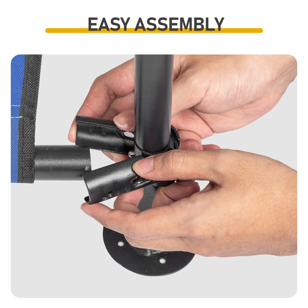 4*4*3.3FT 黑色铁管 PVC涂层涤纶篷布防水防紫外 蓝色 宠物帐篷 篷布底部车缝 顶部魔术贴-10