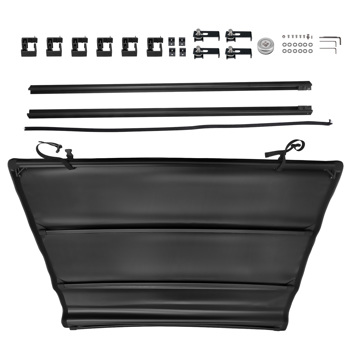 Roll-Up Tonneau Cover 5.5ft fit for Nissan Titan 2004-15 Extra Short Bed W/LED Lamp