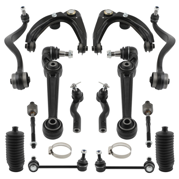14pcs Front Control Arm Tie Rods Sway Bar End Link Kit fit for Ford Fusion 2007-2009-1