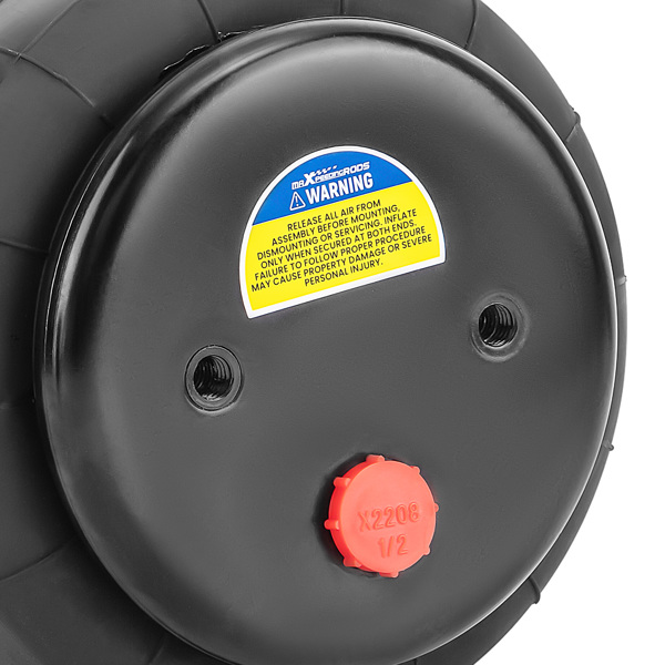 Set of 2 2600 lb Universal Air Bellow Air Spring Bag Single Port fit for Dodge Ram-3