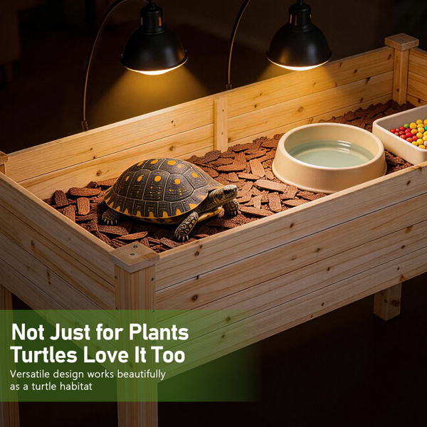 119*57*76cm 木种植框 杉木 高脚款 原木色(72665270同款）-19