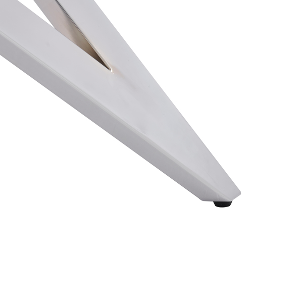 37英寸圆形餐桌，小型圆形厨房桌，银色金属桌腿，适合2至4人，现代餐厅餐桌，粗木材质。--不支持self-pick up且不支持指定仓库发货-10