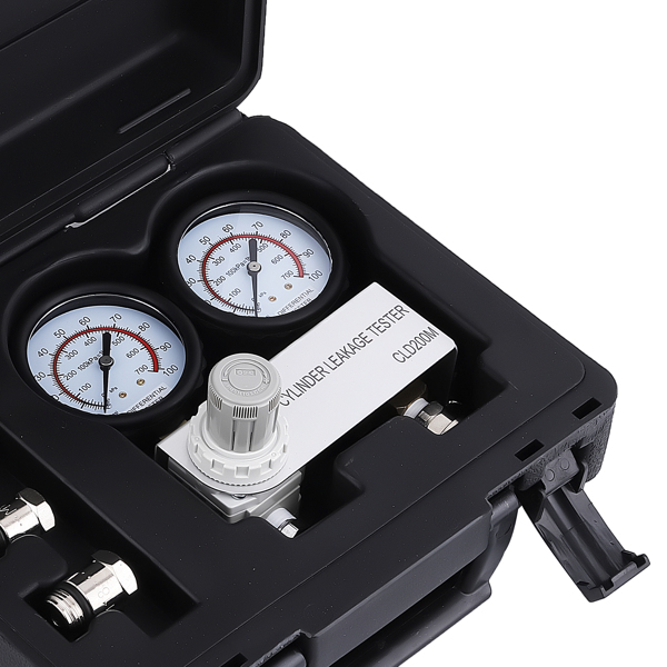 Cylinder   Leakage Leakdown Detector Cylinder Leak Tester Tool +Adapters Kit Set-5
