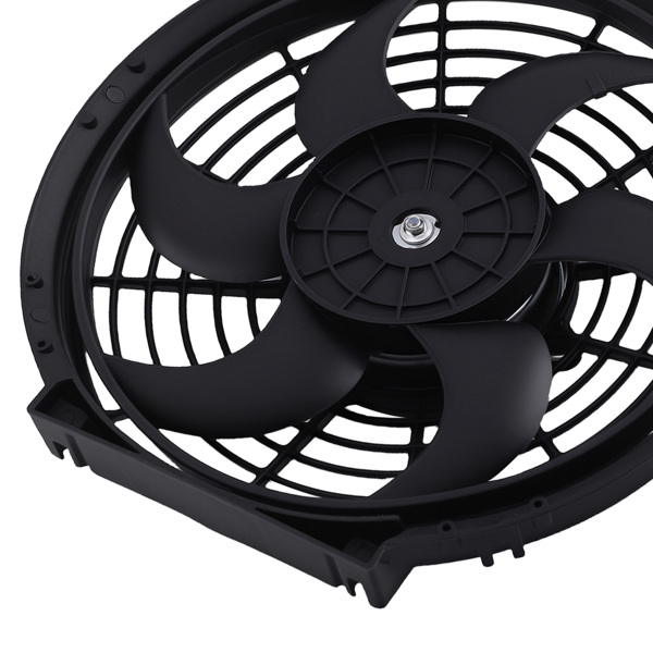 12V 2X 10" Slim Electric Fan Kit with Mounts fit for Radiator Push Pull Cooling-2