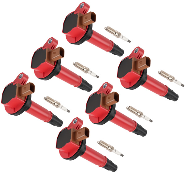 6pcs Ignition Coils Spark Plugs fit for Lincoln MKS MKT 3.5L Turbo V6 2013-2019-6
