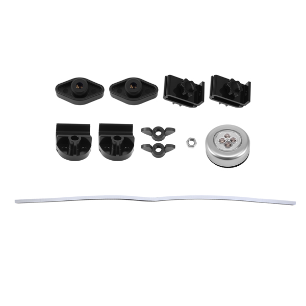 4.5ft Tri-Fold Tonneau Cover fit for Ford Maverick 2022 2023 24 25 26 With LED Lamp-4