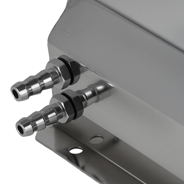 2L Polished Aluminum Coolant Radiator Overflow Reservoir Expansion Water Tank-2