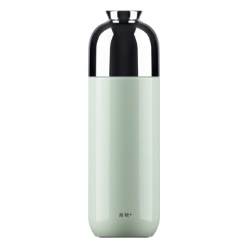 316不锈钢焖茶杯便携随行保温杯内胆覆钛户外旅行水杯370mL 绿色