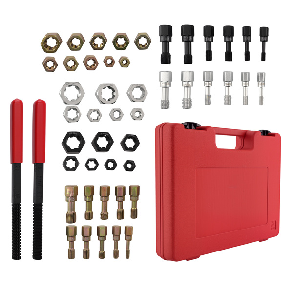 48pc Metric SAE Thread Chaser Kit fit for Auto Engine Repair M6-M14 UNC UNF Tool-6