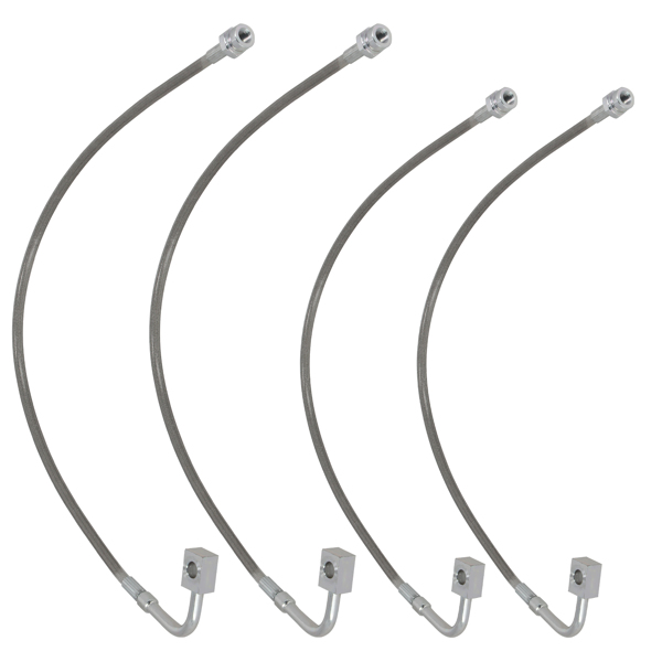 Stainless Steel Extended Brake Lines Fit fit for Jeep Wrangler 2WD/4WD 2007-2017-1
