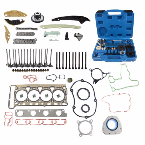 正时工具套装 Timing Chain & Tool Kit Replacement for Audi A3 A4 VW Golf GTI Jetta Beetle 2.0 TFSI 06K109158AA 06H109158H-6