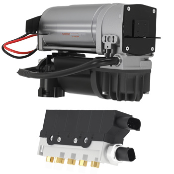 Air Suspension Compressor Pump + Relay+ Valve Block fit for Mercedes W220 S430