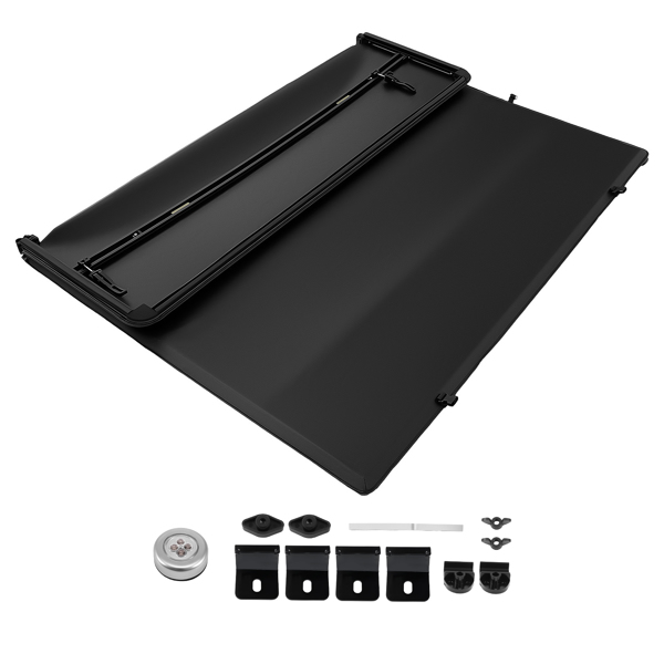 5 Ft Tri-Fold Tonneau Cover fit for Honda Ridgeline 2017 2018 19 2020 21 22 23 26-6