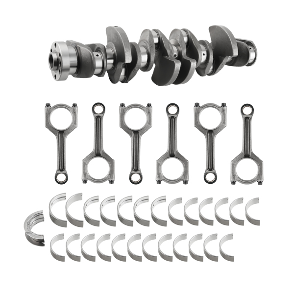 N55B30A Engine Crankshaft - Con Rods & Main Bearing Set fit for BMW 535i X3 X6 3.0L-6