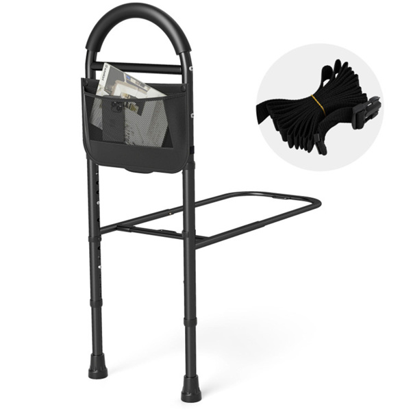 高度可调的床边安全栏杆，无需工具即可组装的床辅助杆，带防滑腿，适合老年人-1