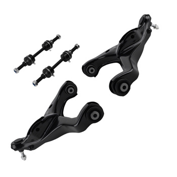 Set of 4 Front Lower Control Arms Sway Bar Links fit for 2009-13 Ford F-150 F150 4WD
