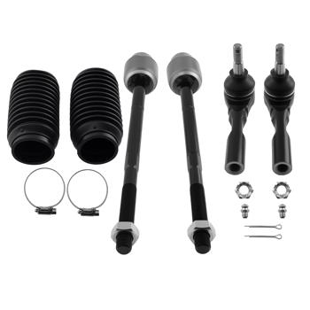 6x Front Tie Rod End Kit Boot fit for 2004-2012 Chevy Malibu Pontiac G6 Saturn Aura