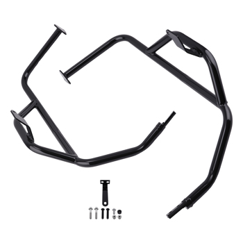 Black Steel Crash Bar fit for Kawasaki KLR650 2022-2025 Engine Guard Left & Right