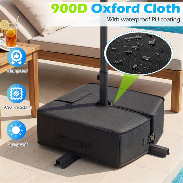 90磅露台伞基重袋900D牛津防风雨沙袋，适用于悬臂式偏置伞-7