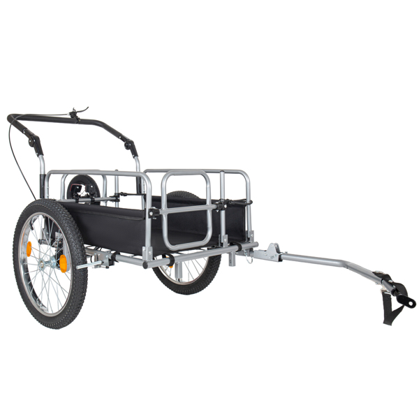 三合一重型自行车货运拖车 - 升级版 20 英寸 x 2.6 英寸宽胎，承重 150 磅，钢架，可转换婴儿车和带悬挂系统的拉车--不支持self-pick up且不支持指定仓库发货-6
