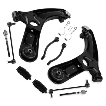 Front Lower Control Arm Tie Rods Sway Bar End Link fit for 2011-2017 Hyundai Elantra